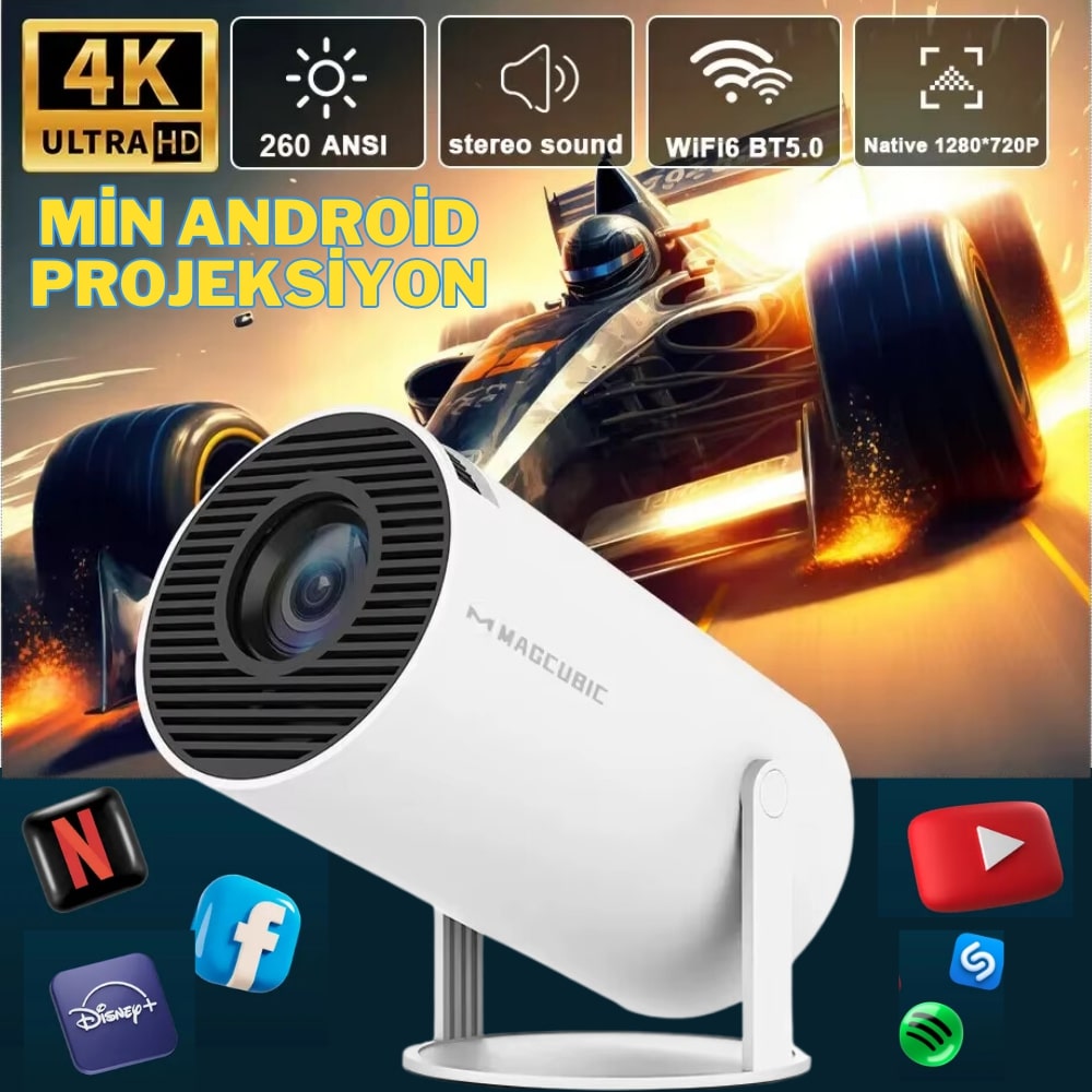 Mini Taşınabilir Projeksiyon Cihazı